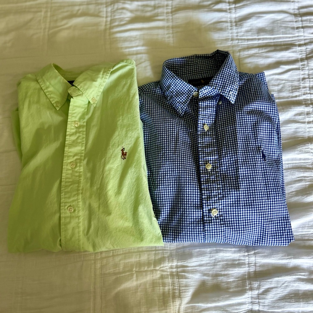 2 Mens Ralph Lauren Button Ups